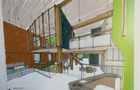 non profit sketch interior